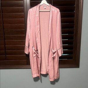 Victoria's Secret Pink Satin Robe